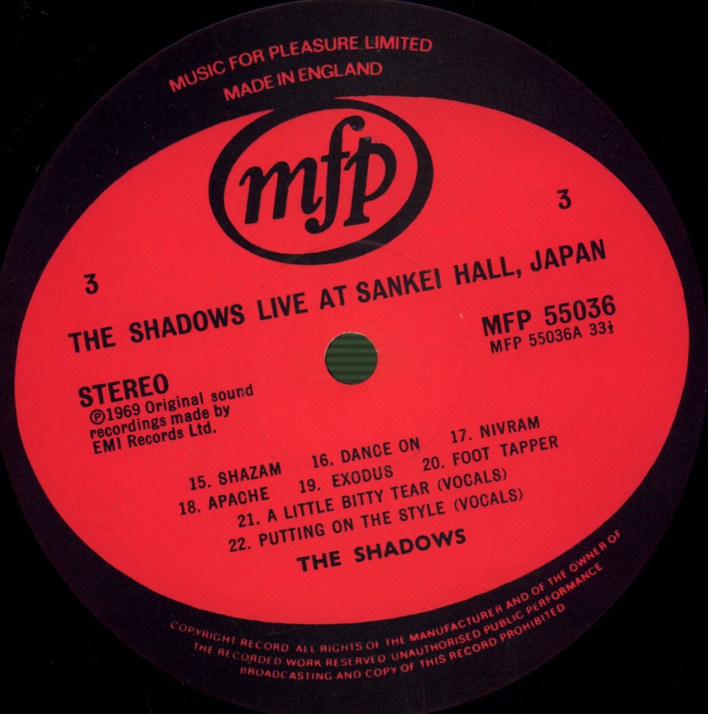 Shadows - Live - Double Lp