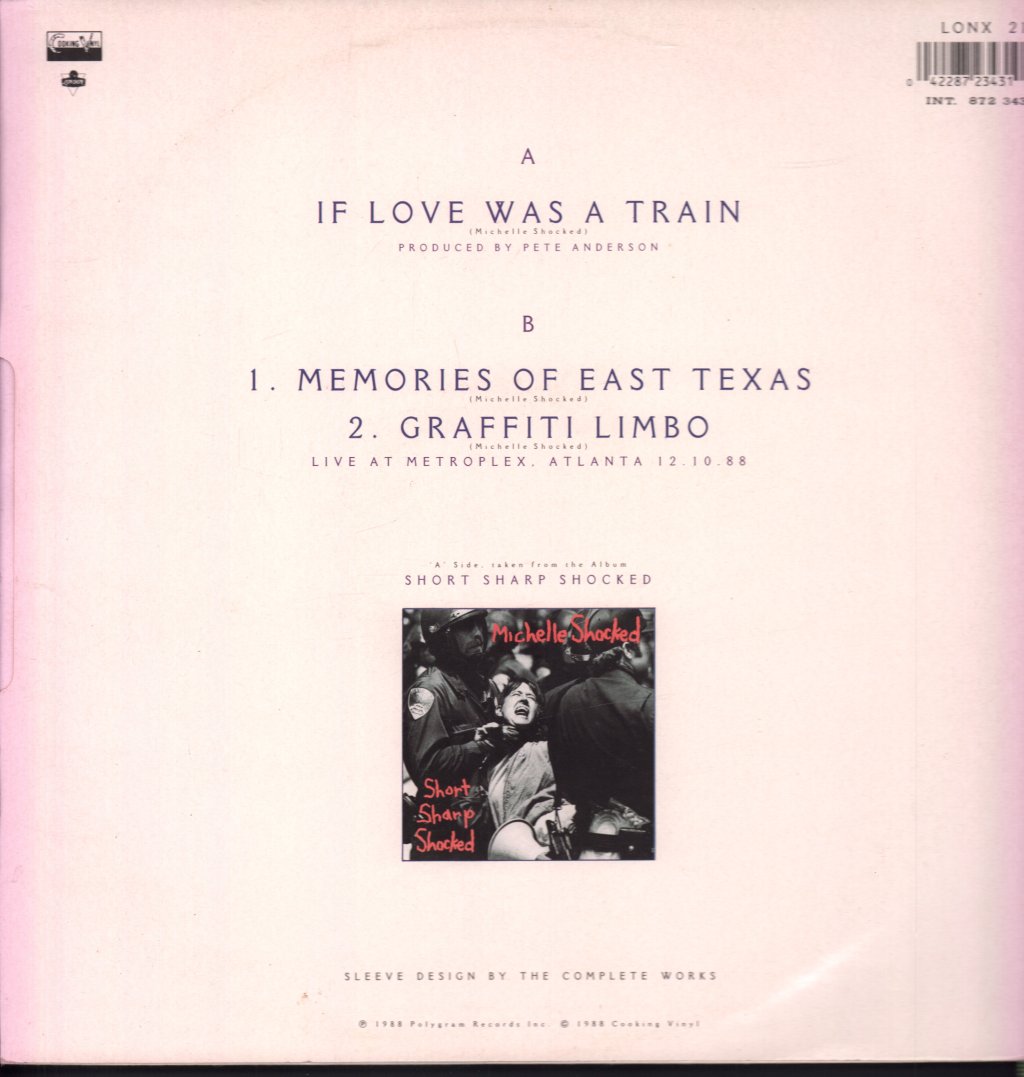 Michelle Shocked - If Love Was A Train - 12 Inch
