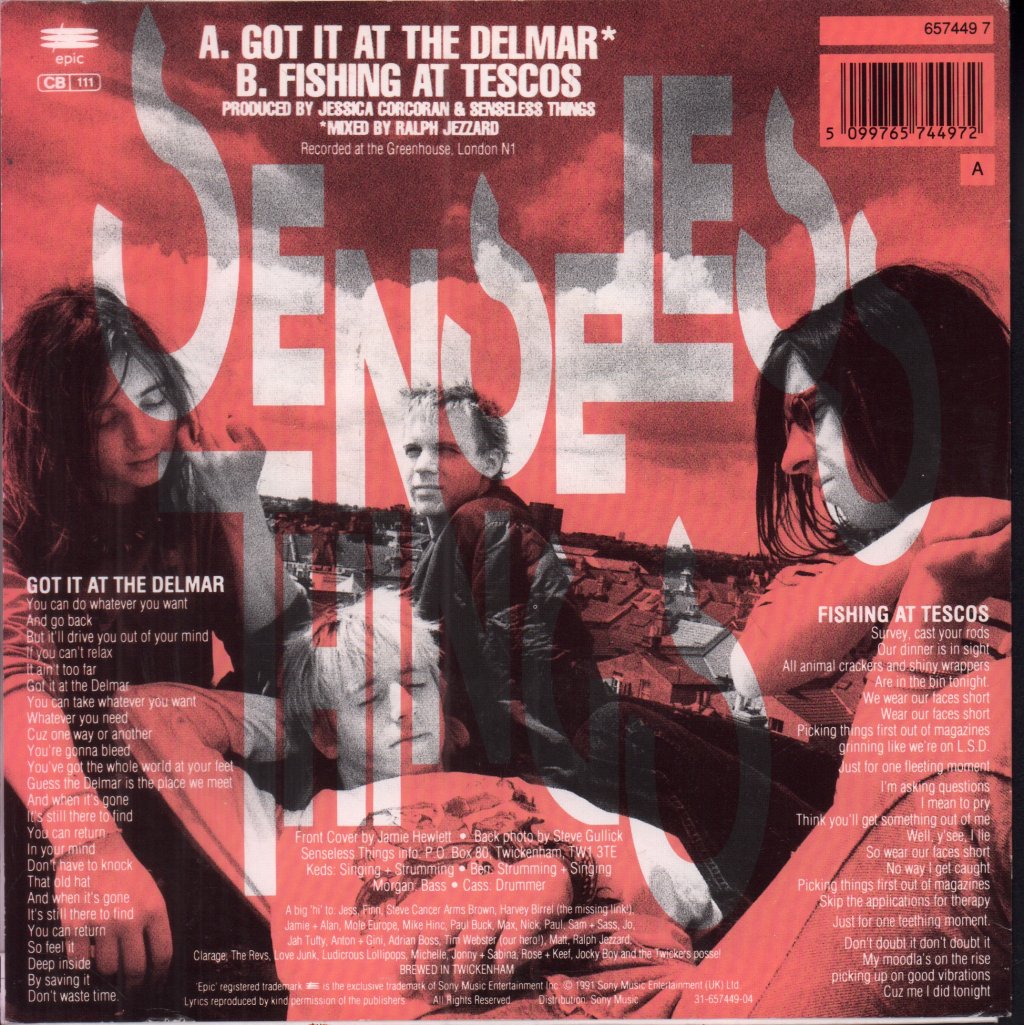 Senseless Things - Got It At The Delmar - 7 Inch