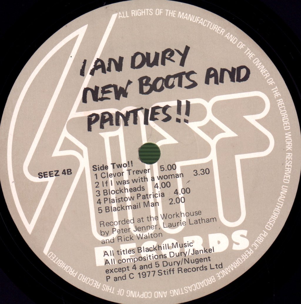 Ian Dury And The Blockheads - New Boots And Panties - Lp