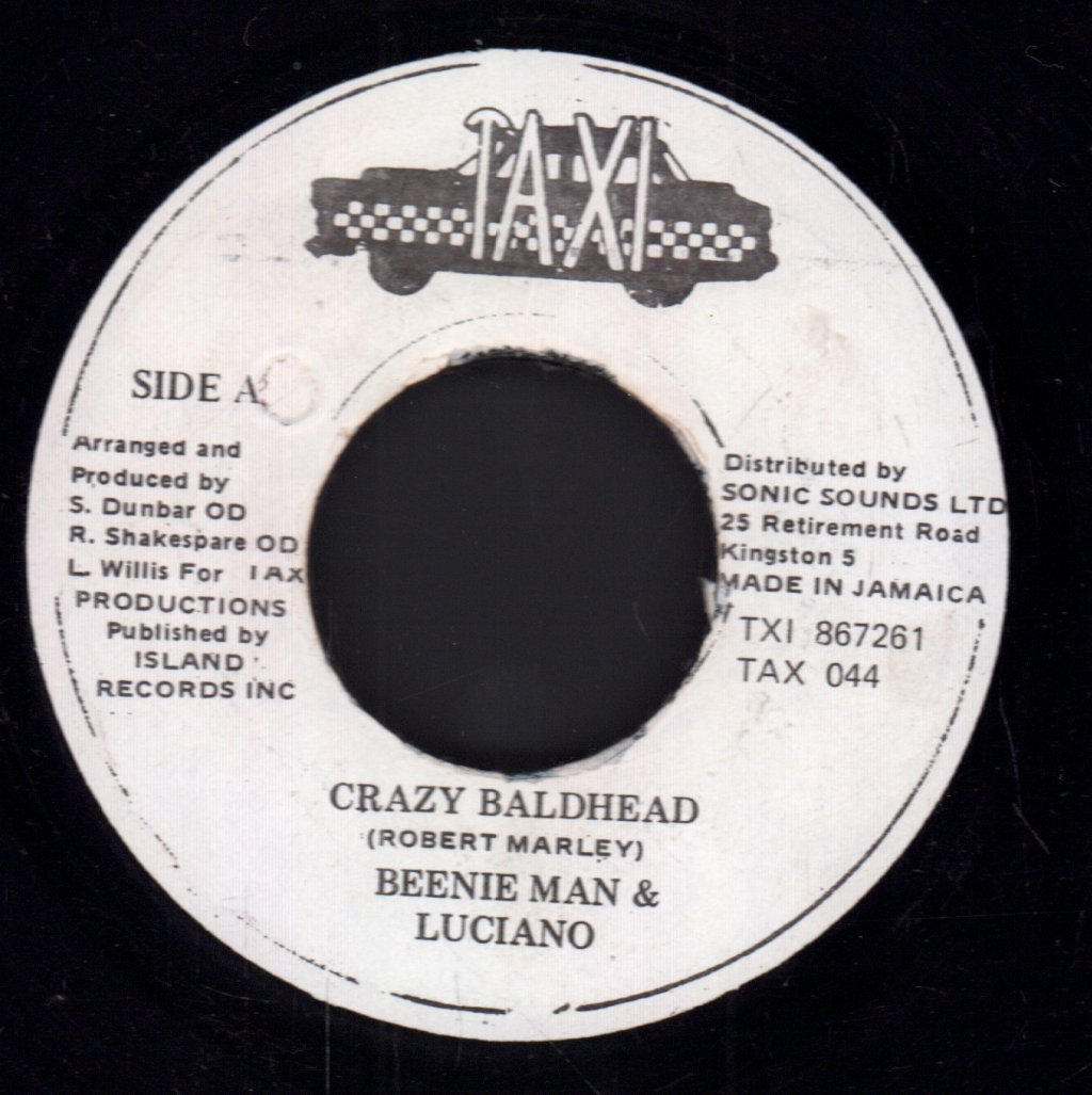 Beenie Man & Luciano - Crazy Baldhead - 7 Inch