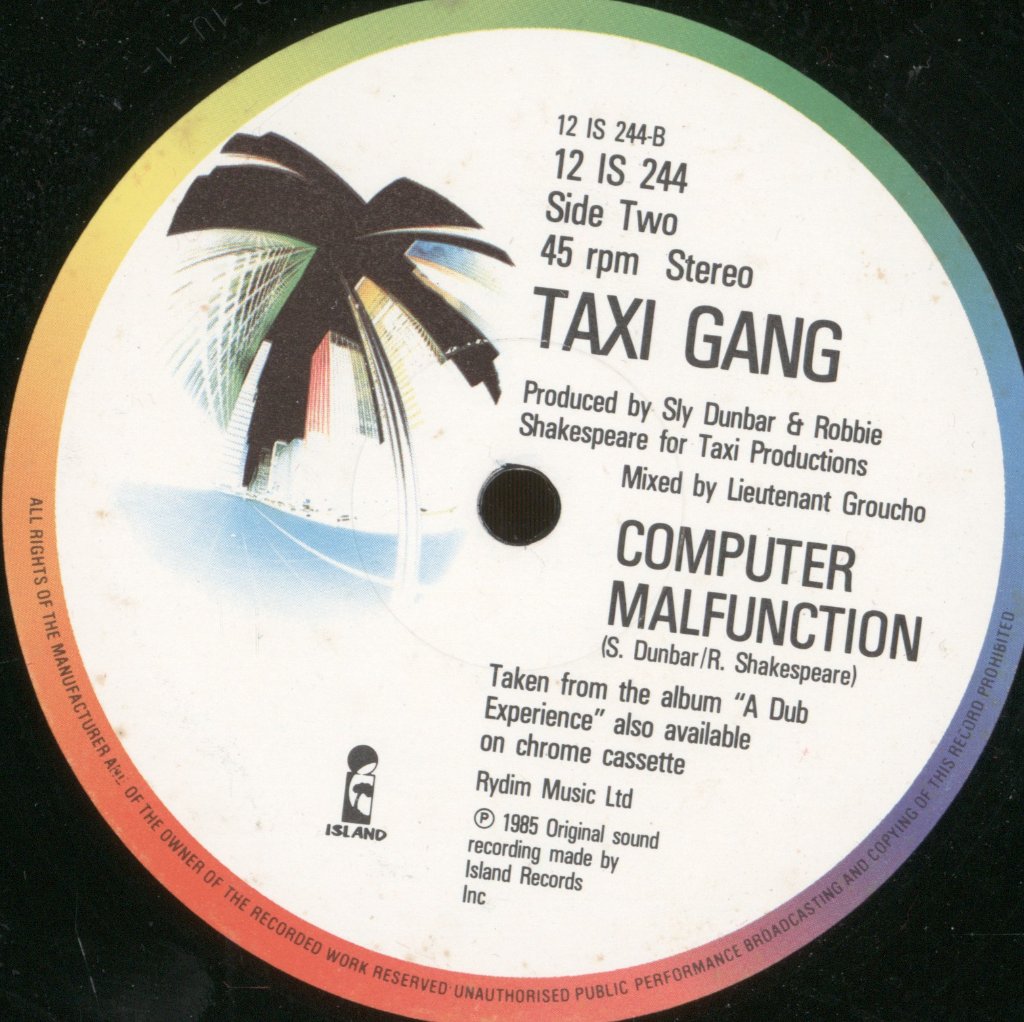 Taxi Gang - Down On The Corner - 12 Inch