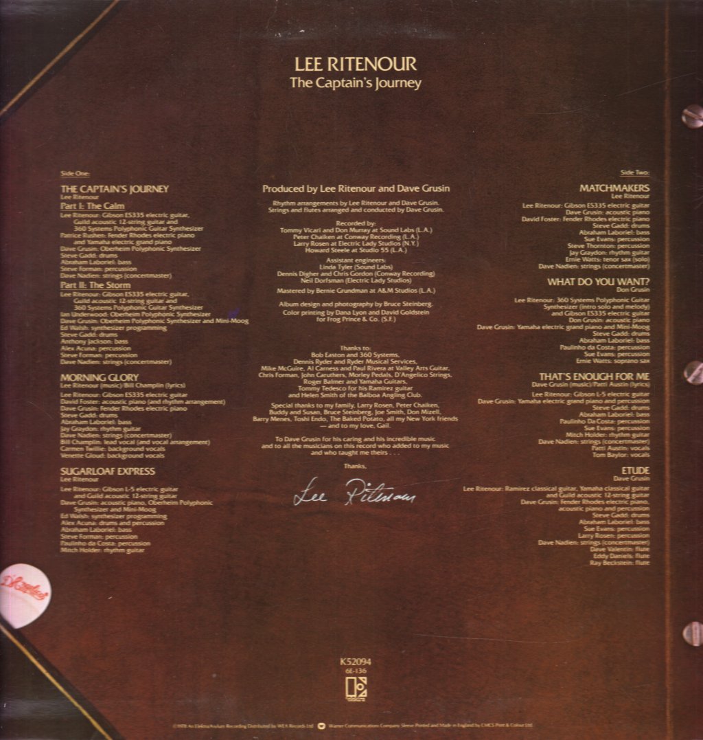 Lee Ritenour - Captain's Journey - Lp
