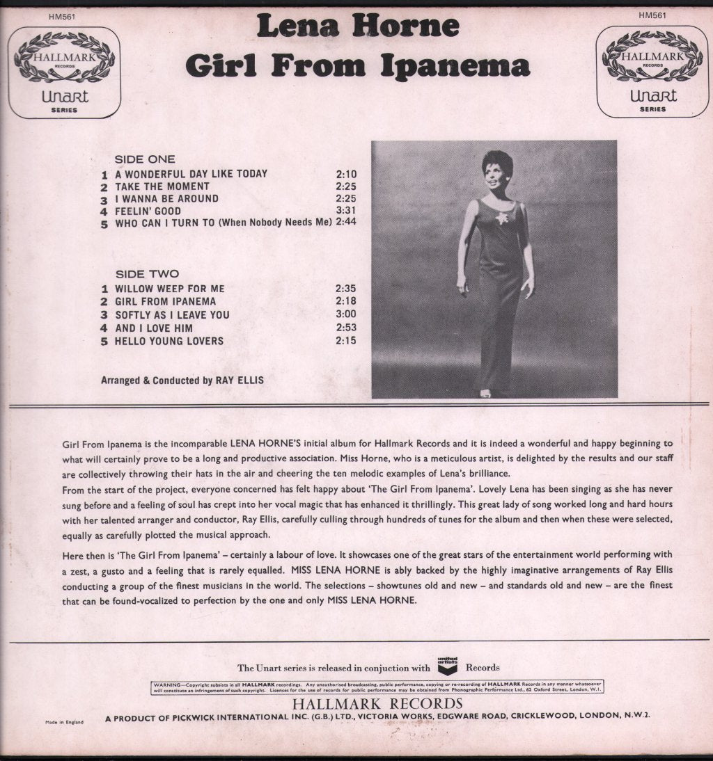 Lena Horne - Girl From Ipanema - Lp