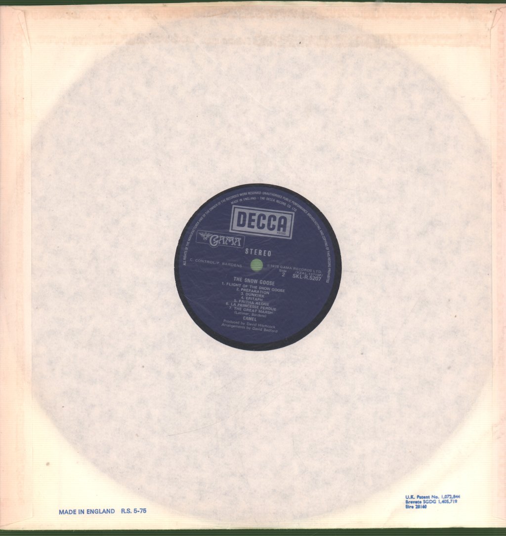 Camel - Snow Goose - Lp