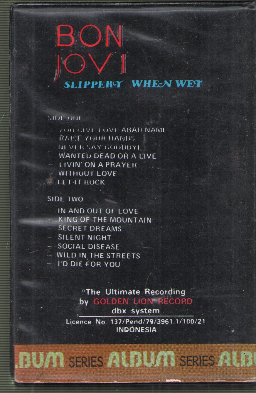 Bon Jovi - Slippery When Wet - Cassette