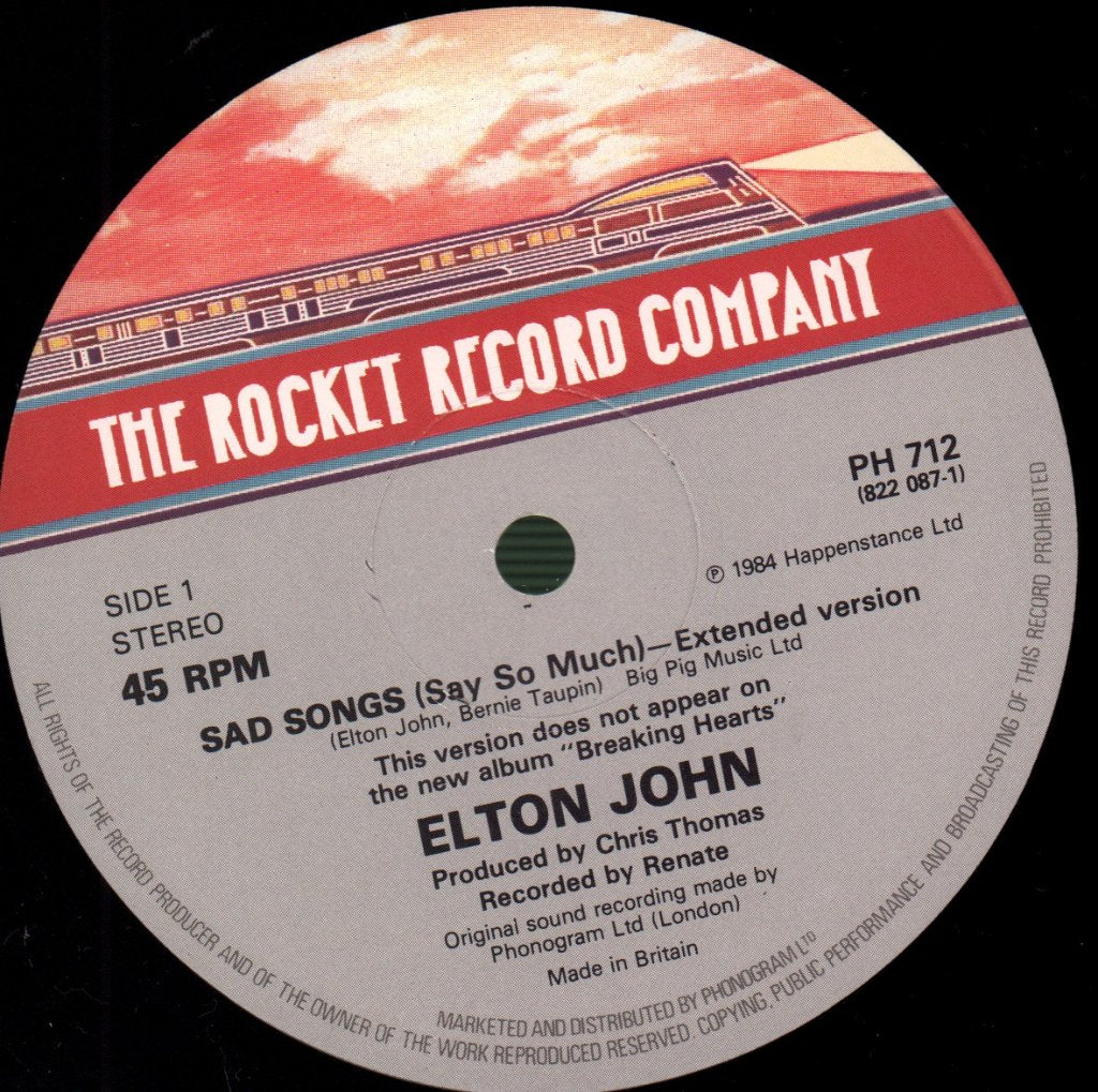 Elton John - Sad Songs - 12 Inch