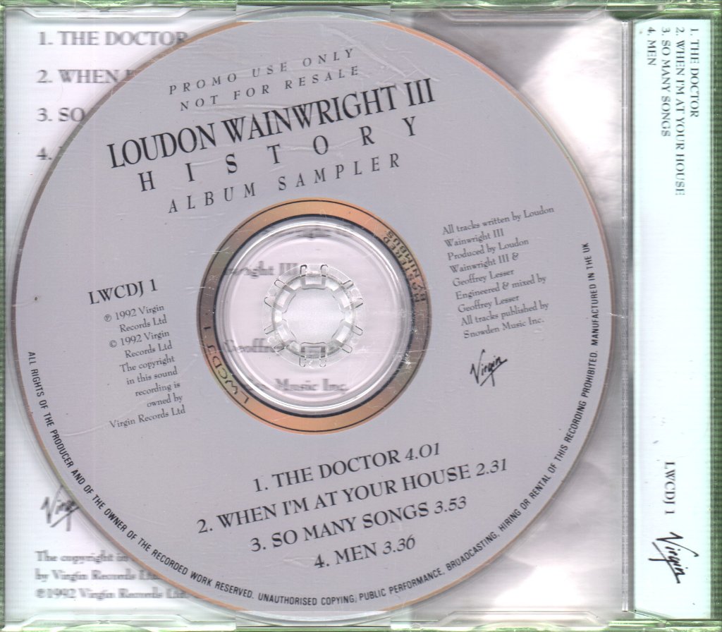 Loudon Wainwright III - History (Album Sampler) - Cd