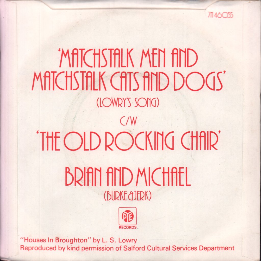 Brian And Michael - Matchstalk Men And Matchstalk Cats And Dogs - 7 Inch