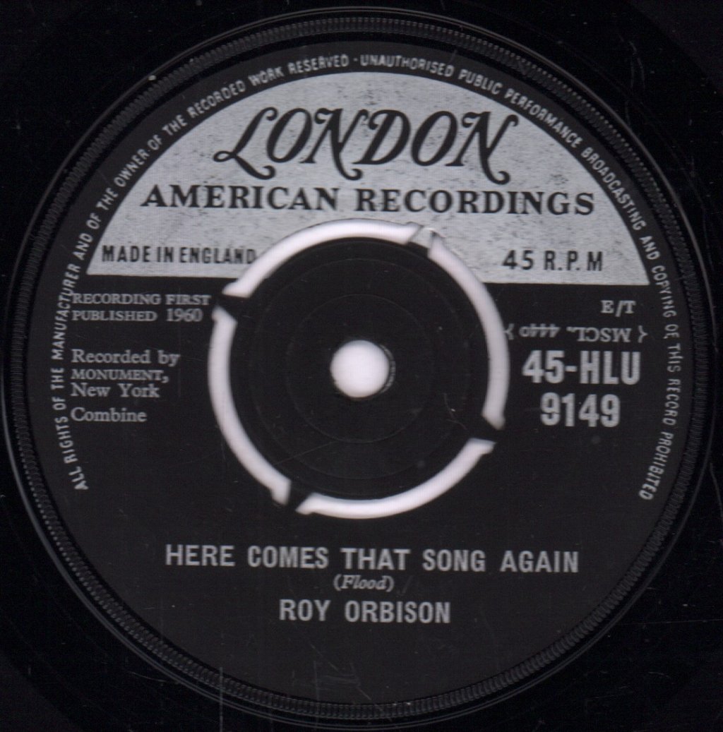 Roy Orbison - Only The Lonely - 7 Inch