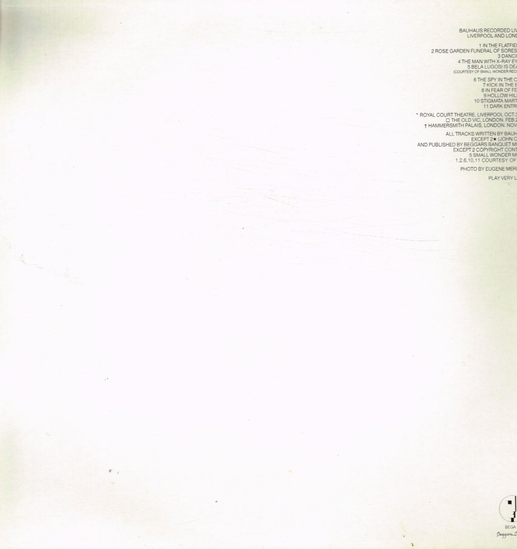 Bauhaus - Press The Eject And Give Me The Tape - Lp