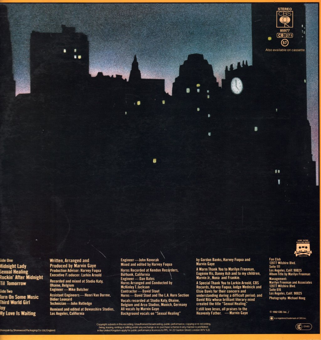 Marvin Gaye - Midnight Love - Lp