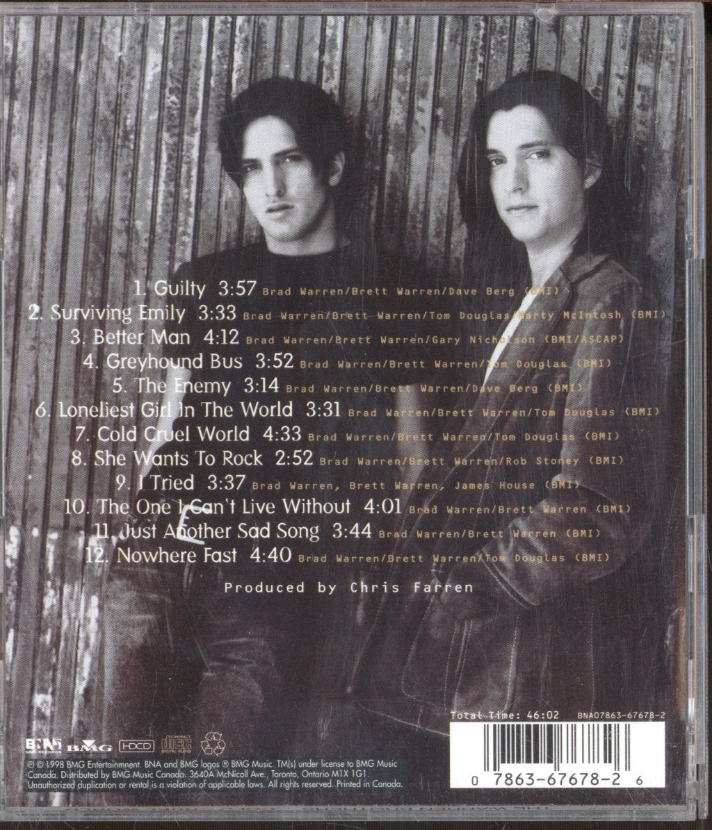 Warren Brothers - Beautiful Day In The Cold Cruel World - Cd