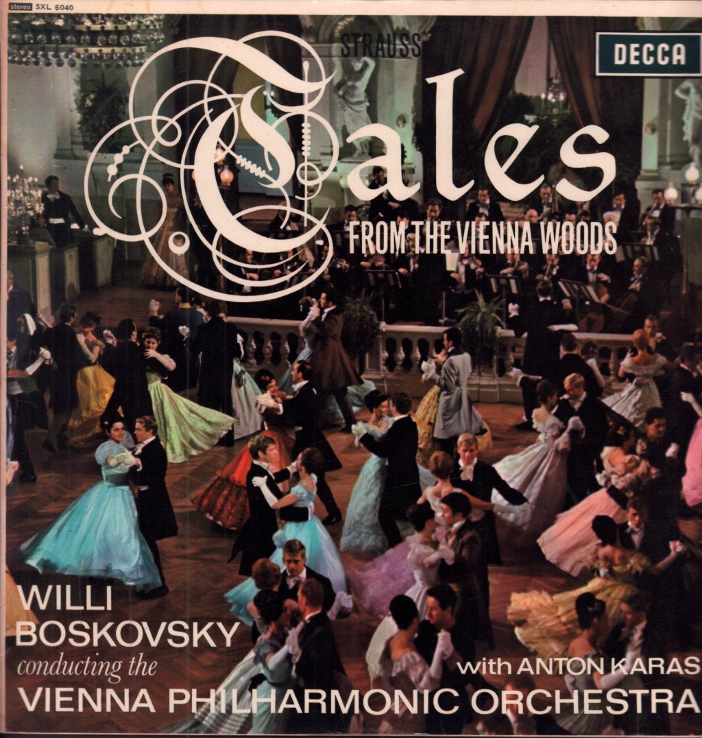 vienna philharmonic orchestra with anton karas - strauss Tales From The Vienna Woods - Lp