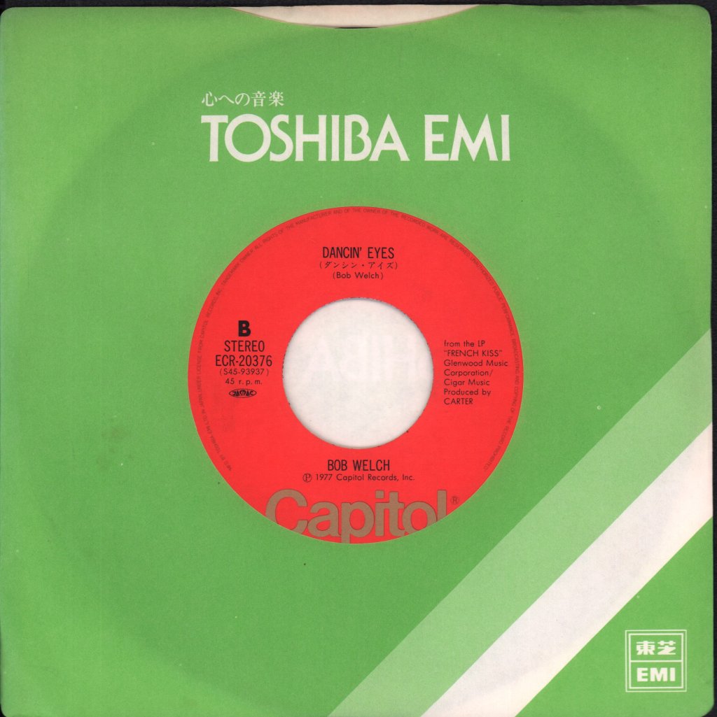 Bob Welch - Ebony Eyes - 7 Inch