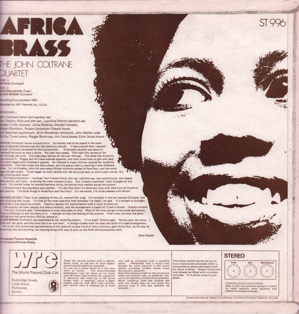 John Coltrane Quartet - Africa  Brass - Lp