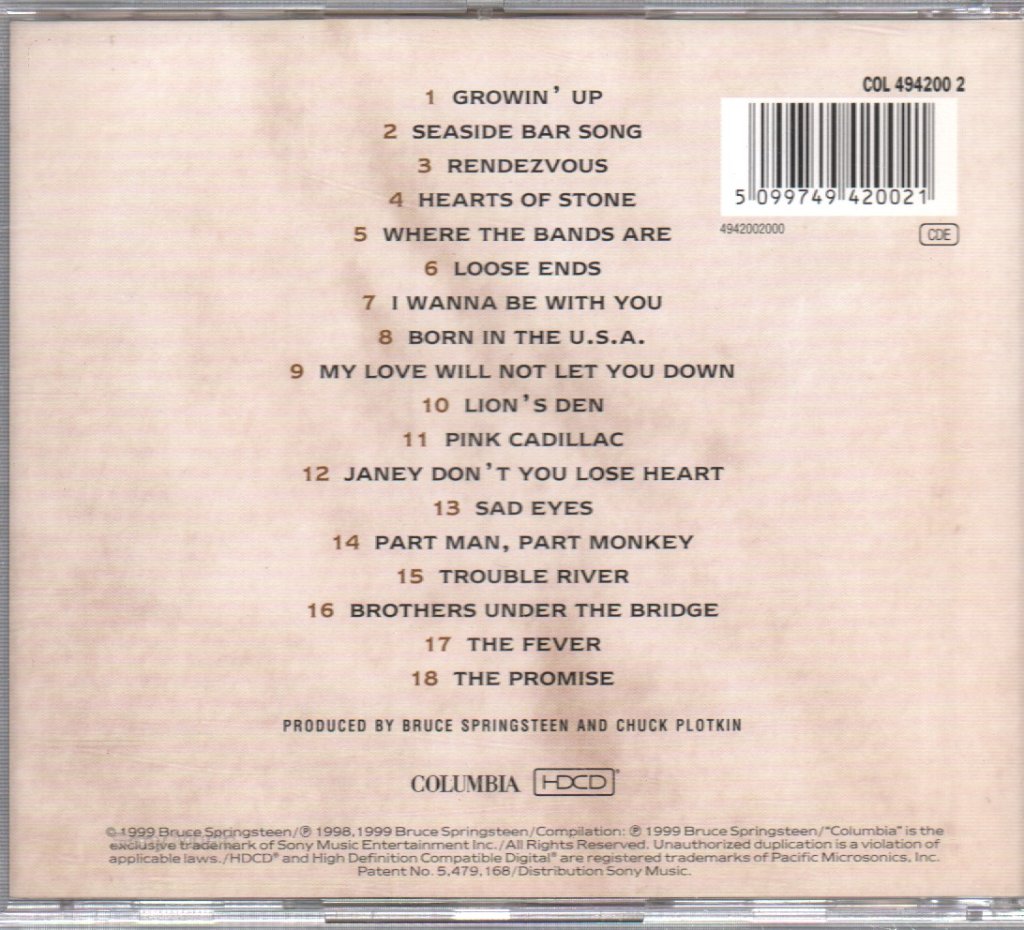 Bruce Springsteen - 18 Tracks - Cd