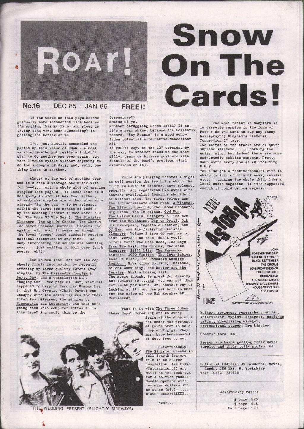 Roar! - No.16 Dec.85-Jan.86 - Fanzine
