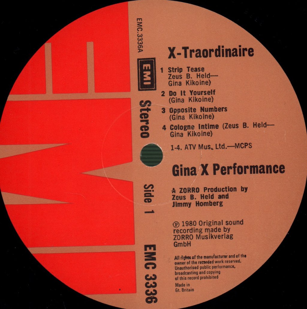 Gina X Performance - X-Traordinaire - Lp