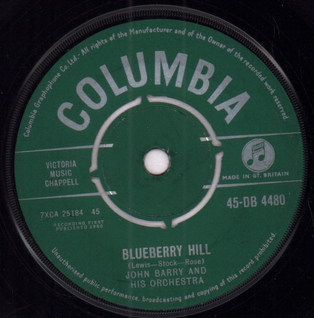 John Barry (Soundtracks) - Blueberry Hill - 7 Inch