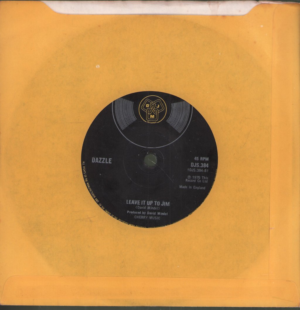Dazzle - Jim'll Fix It - 7 Inch