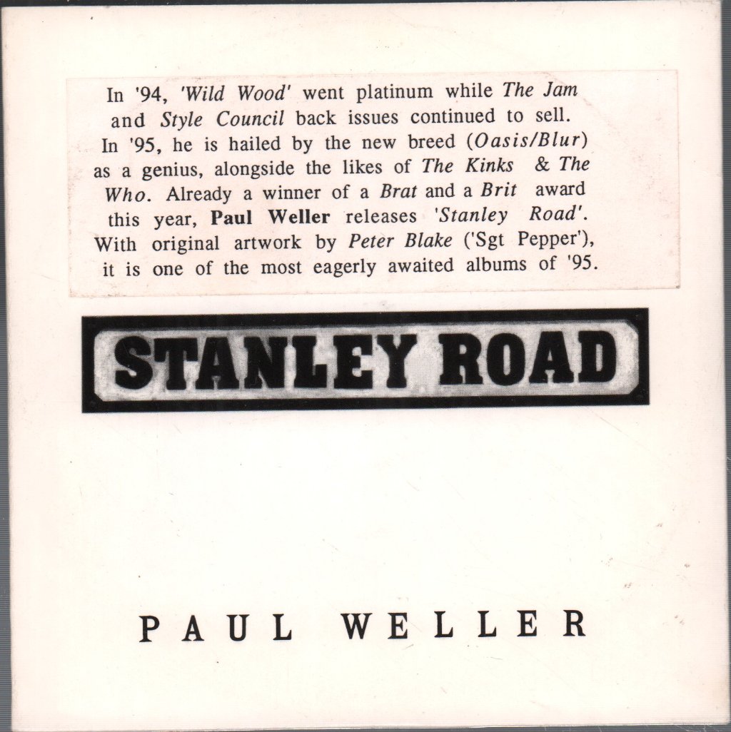 Paul Weller - A Few Stops From Stanley Road - Cd