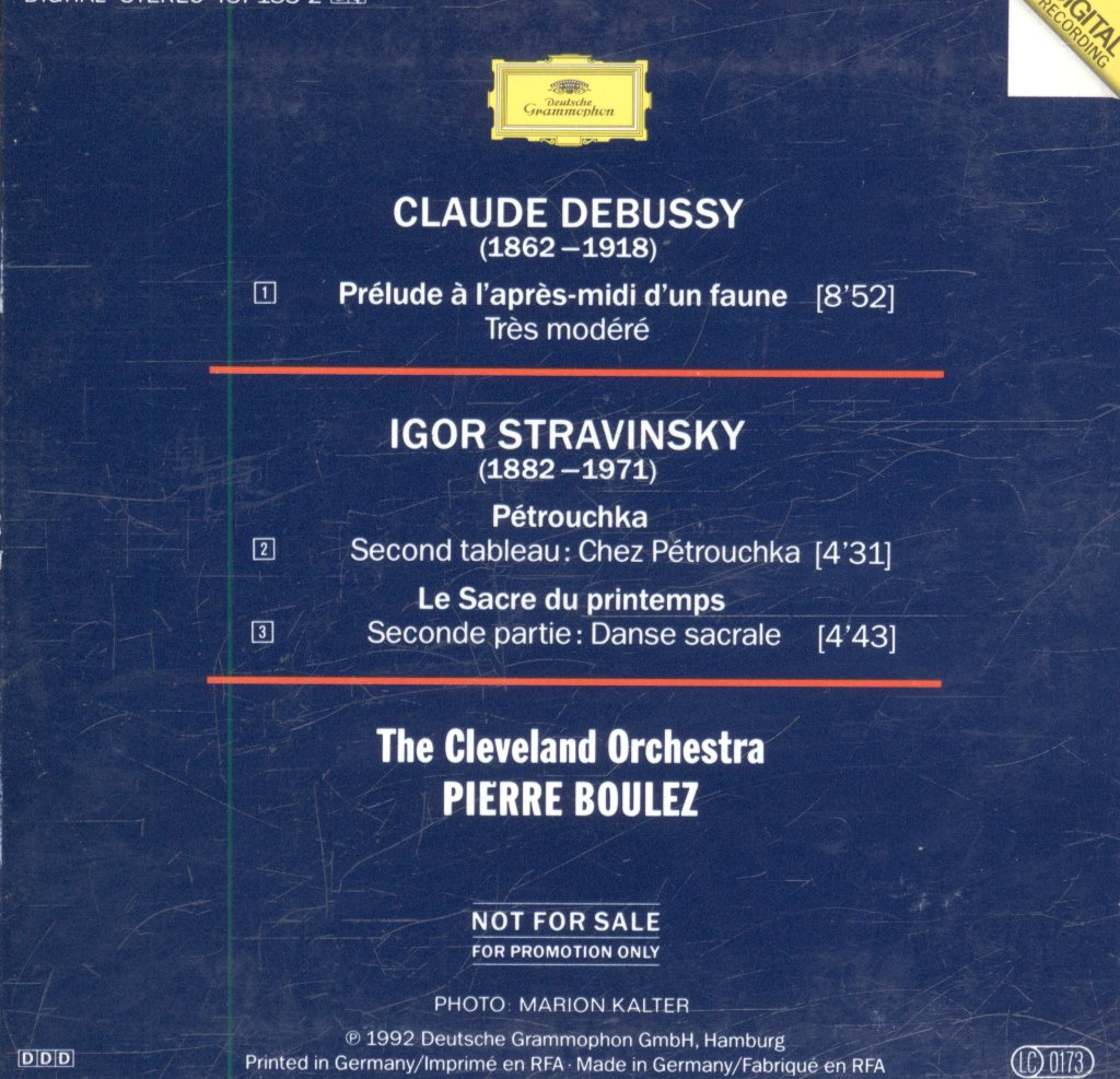 Pierre Boulez - Debussy & Stravinsky - Cd