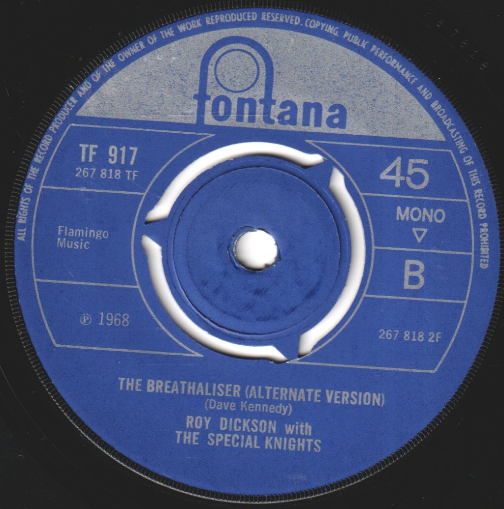 Roy Dickson - When The Breathaliser Comes To Ireland - 7 Inch