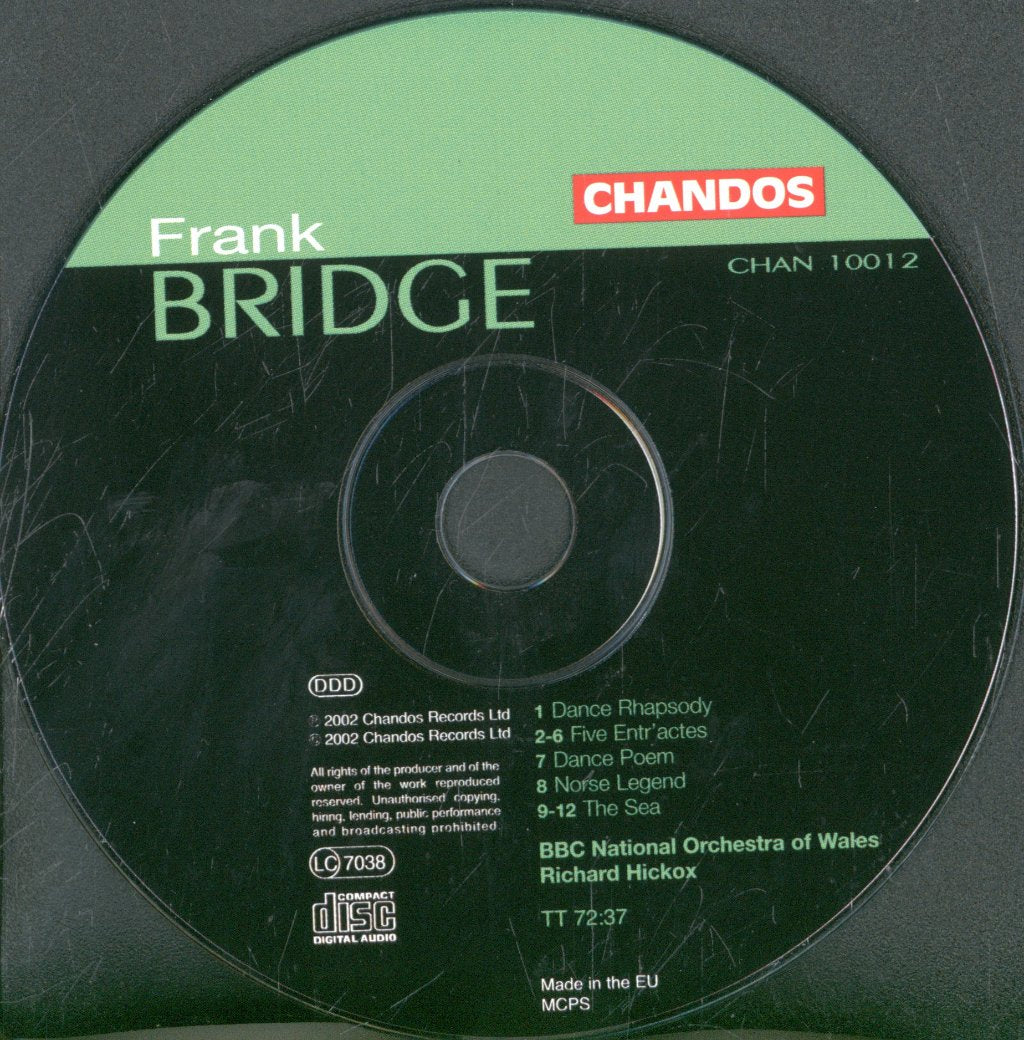 BBC National Orchestra Of Wales, Richard Hickox - Frank Bridge - Orchestral Works, Volume 2 - Cd