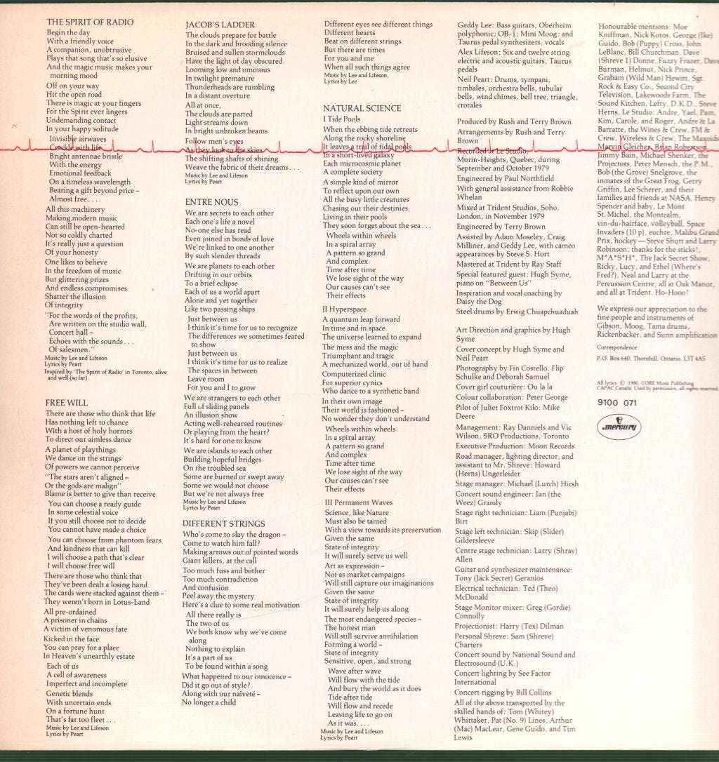 Rush - Permanent Waves - Lp