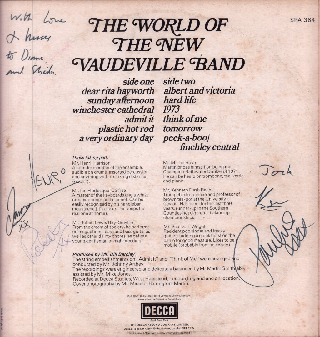 New Vaudeville Band - World Of - Lp