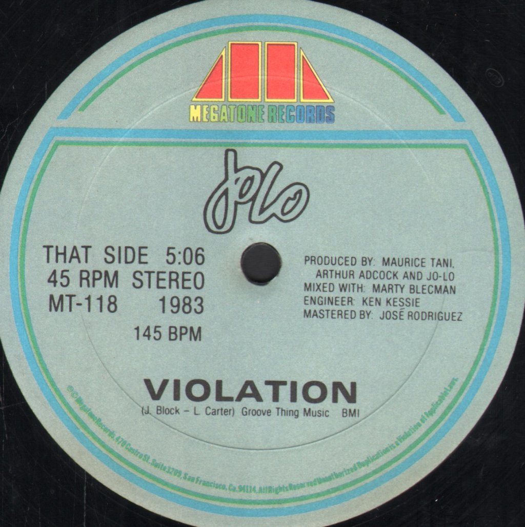 Jolo - Violation - 12 Inch