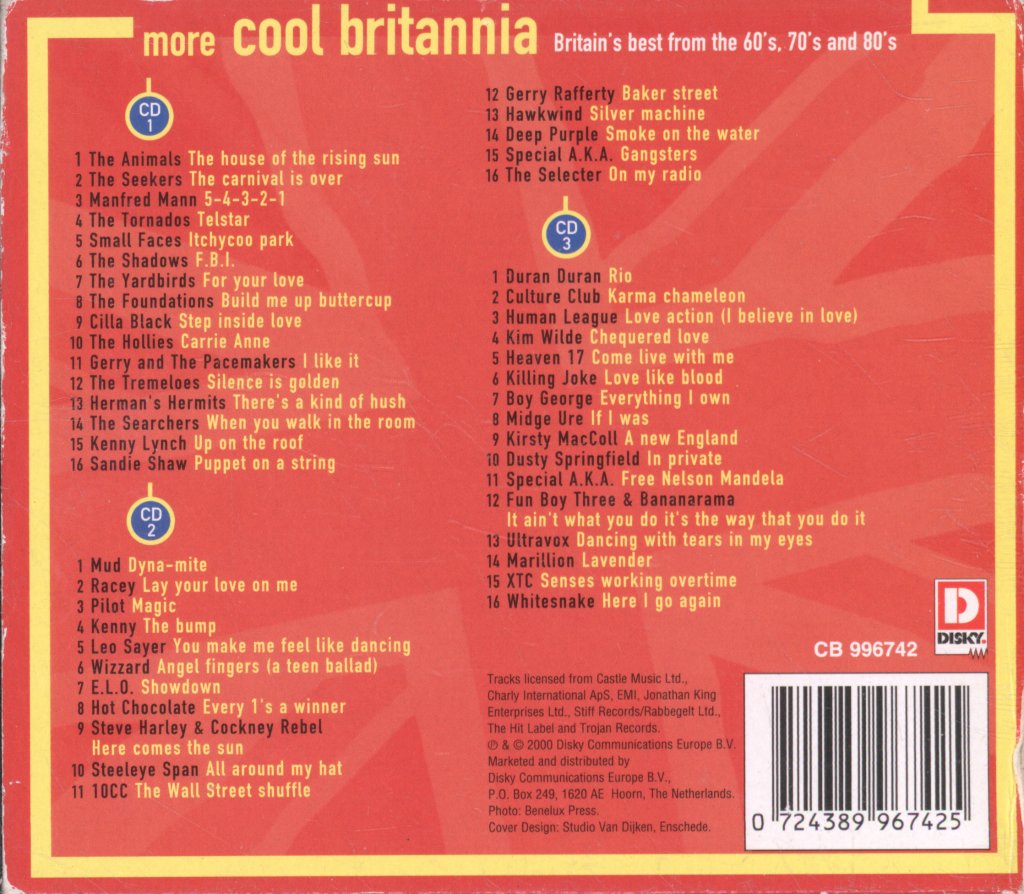 Various Artists - More Cool Britannia - Cd Set