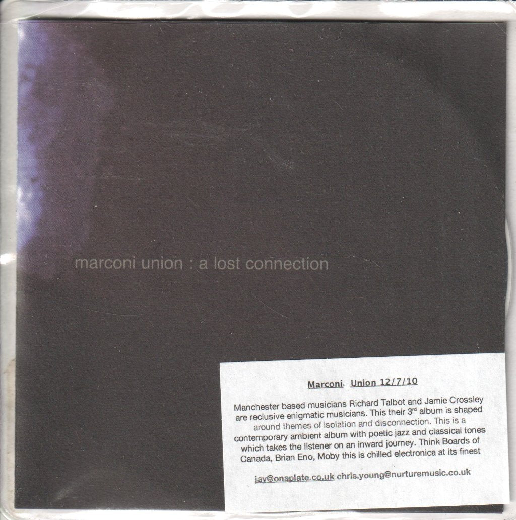 Marconi Union - A Lost Connection - Cdr