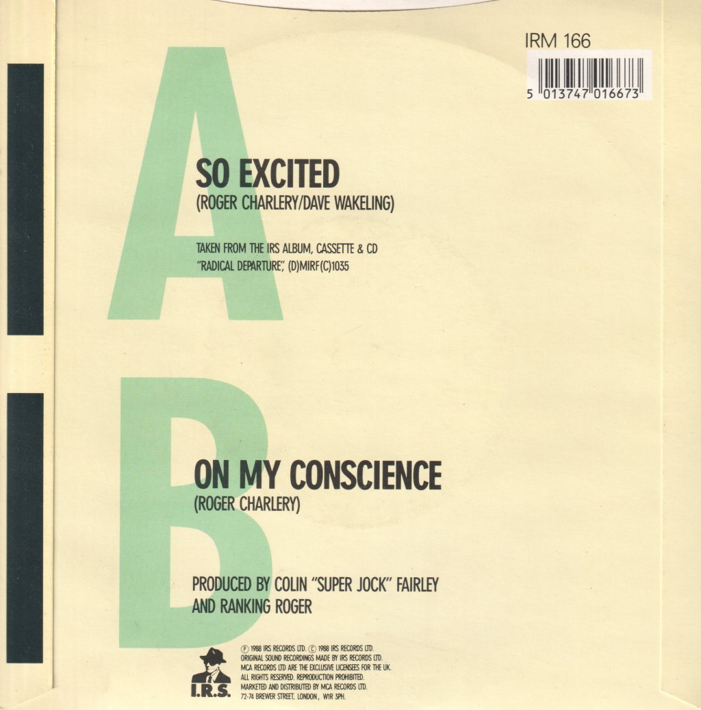 Ranking Roger - So Excited - 7 Inch