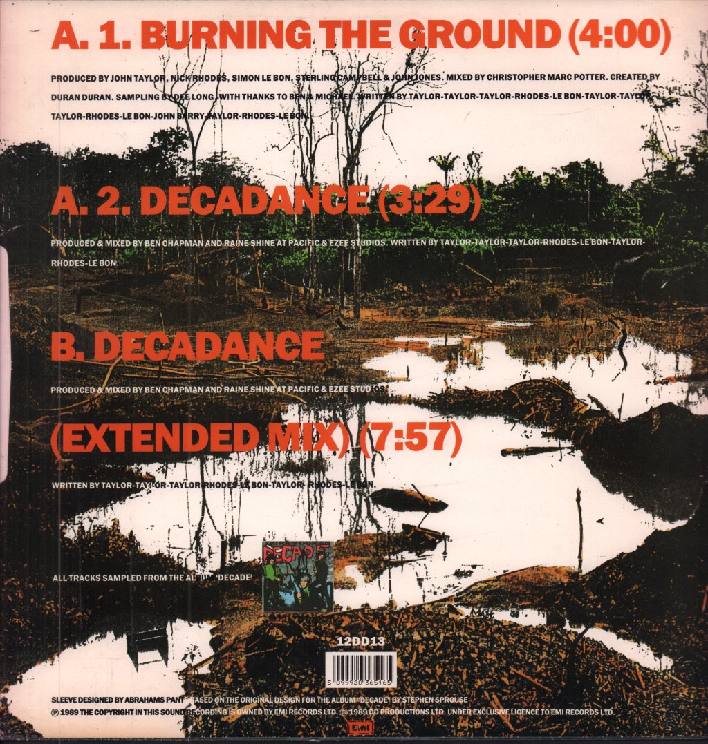 Duran Duran - Burning The Ground - 12 Inch