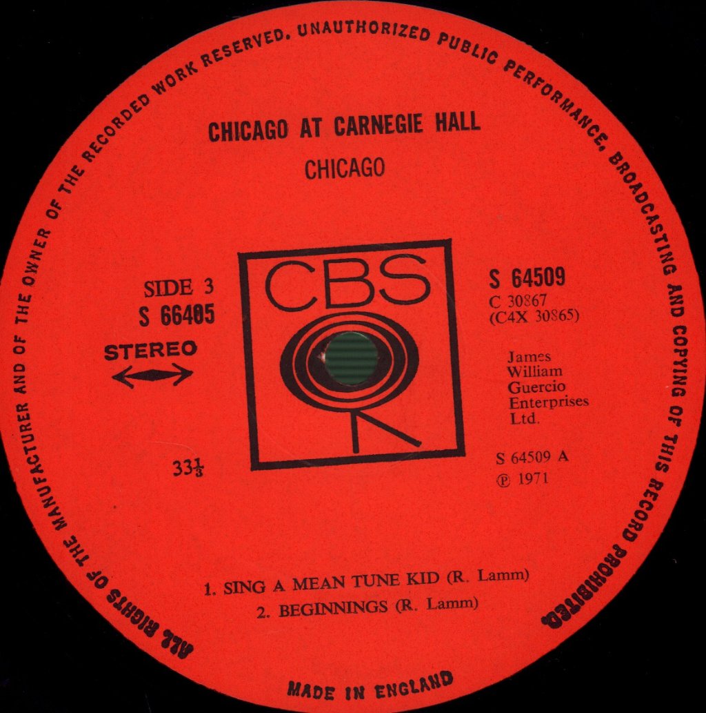Chicago - Chicago At Carnegie Hall - Lp Set