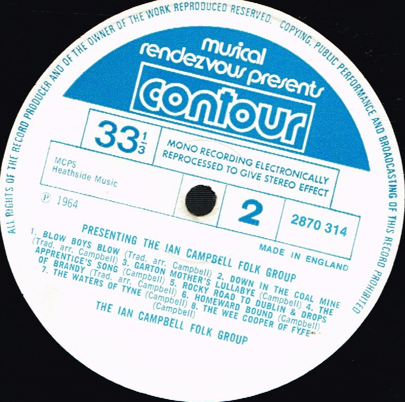 Ian Campbell Folk Group - Presenting - Lp