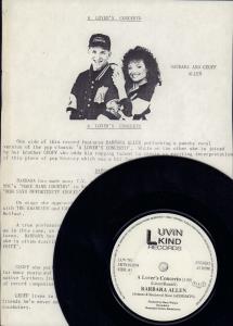 Barbara Allen / Barbara Allen And First Class Mc - A Lover's Concerto - 7 Inch