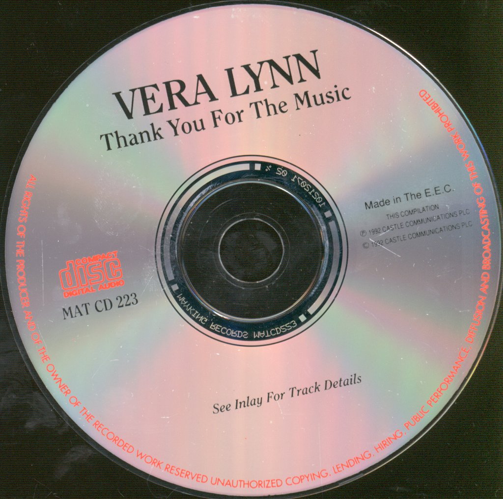 Vera Lynn - Thank You For The Music - Cd