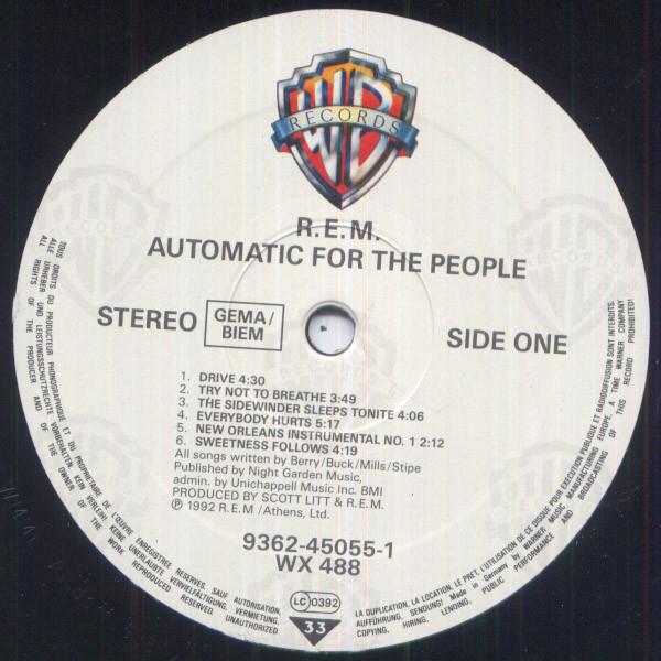 R.E.M. - Automatic For The People - Lp