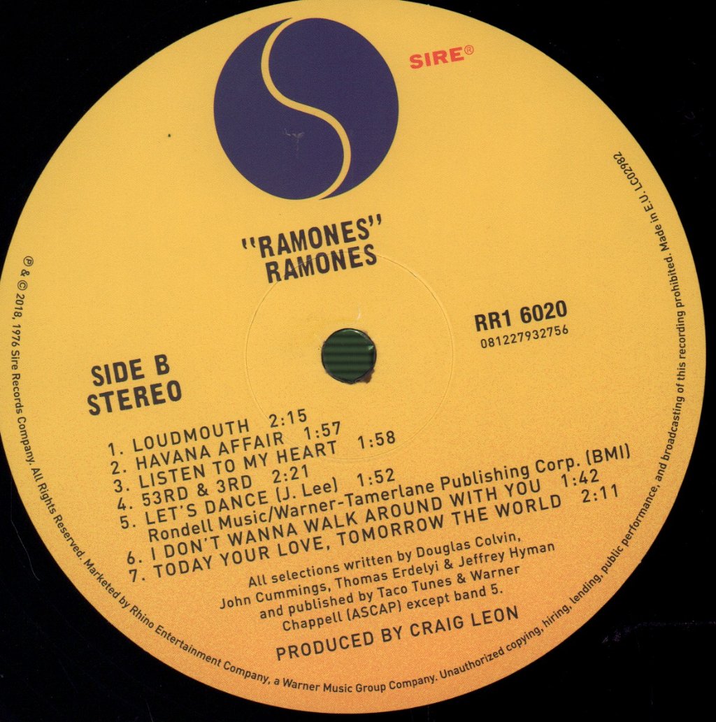 Ramones - Ramones - Lp