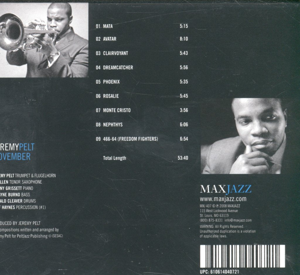 Jeremy Pelt - November - Cd