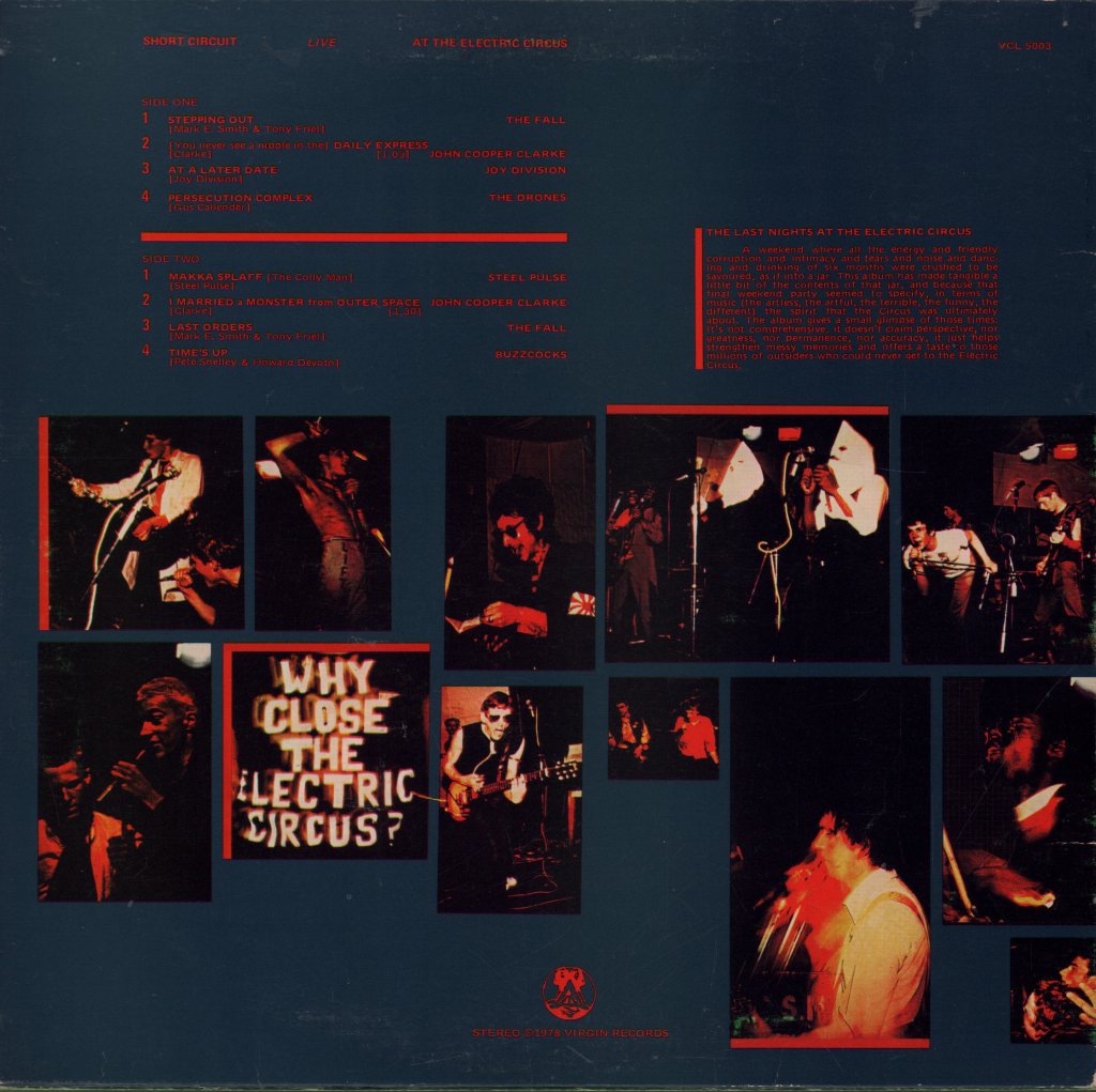 Short Circuit - Live At The Electric Circus - 10 Inch