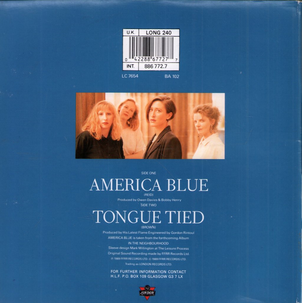 His Latest Flame - America Blue - 7 Inch