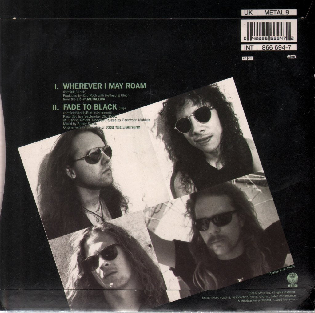 Metallica - Wherever I May Roam - 7 Inch