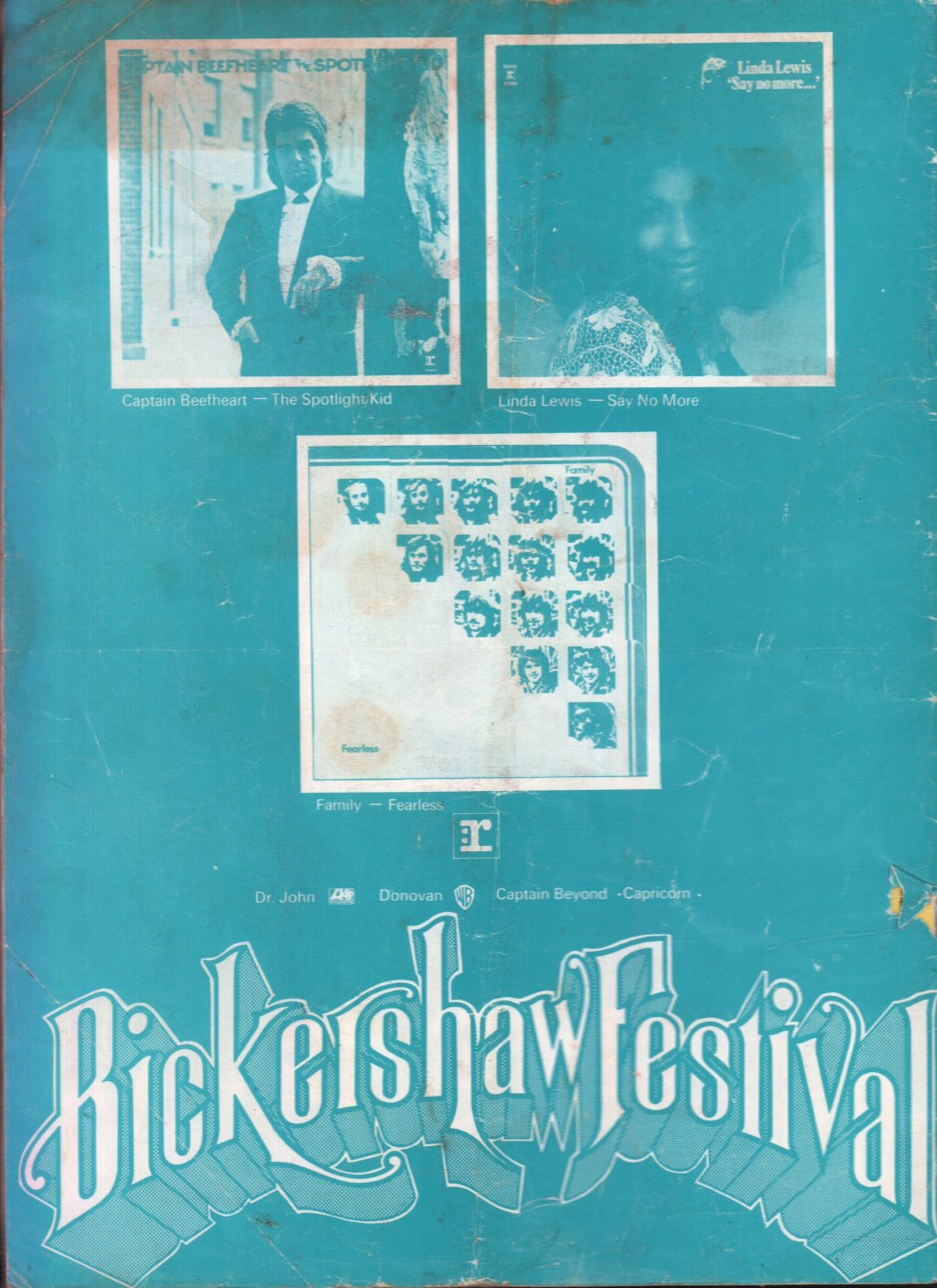 Bickershaw Festival - Concert Programme 72 - Tour Programme