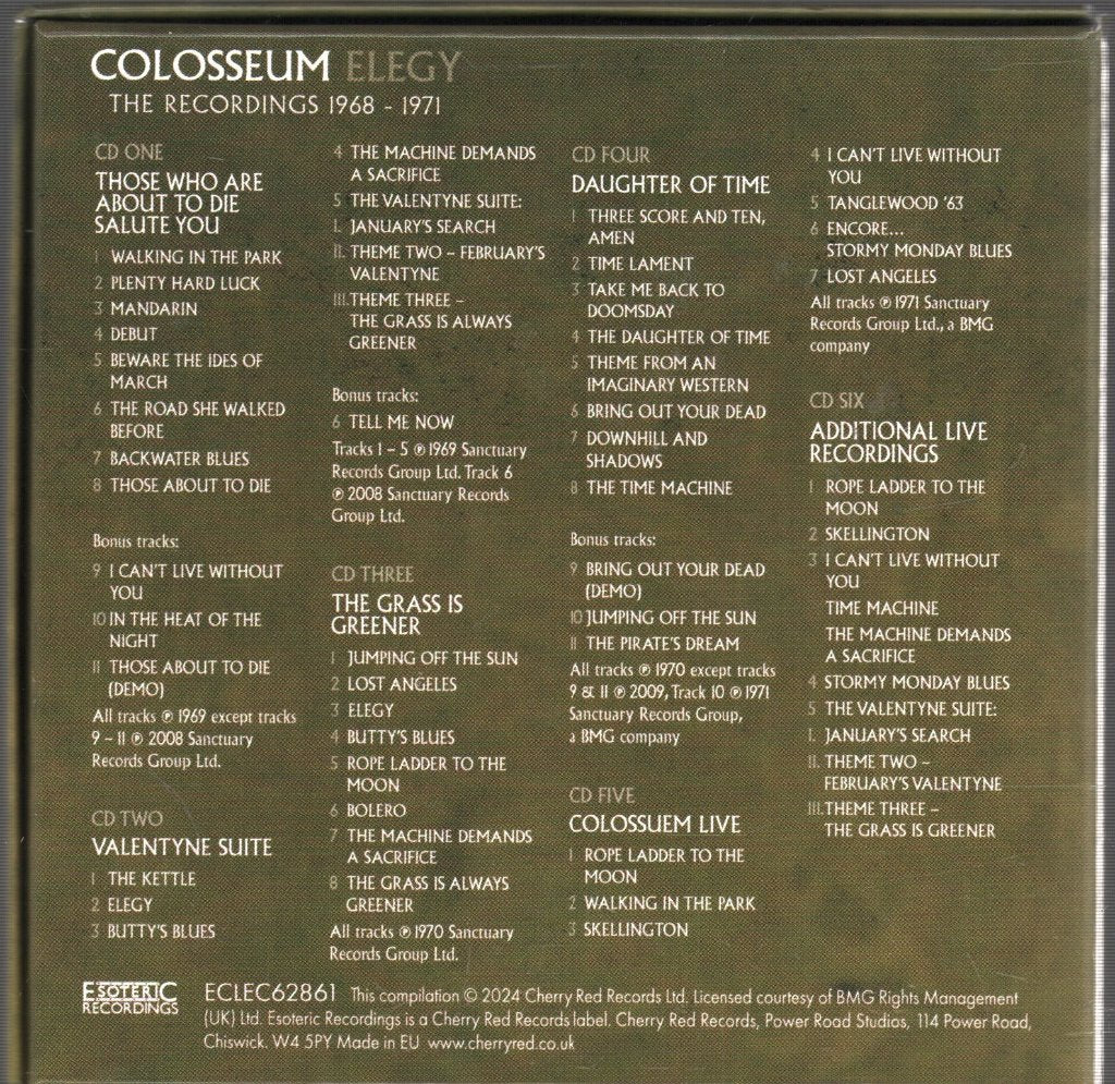 Colosseum - Elegy (The Recordings 1968-1971) - Cd Set