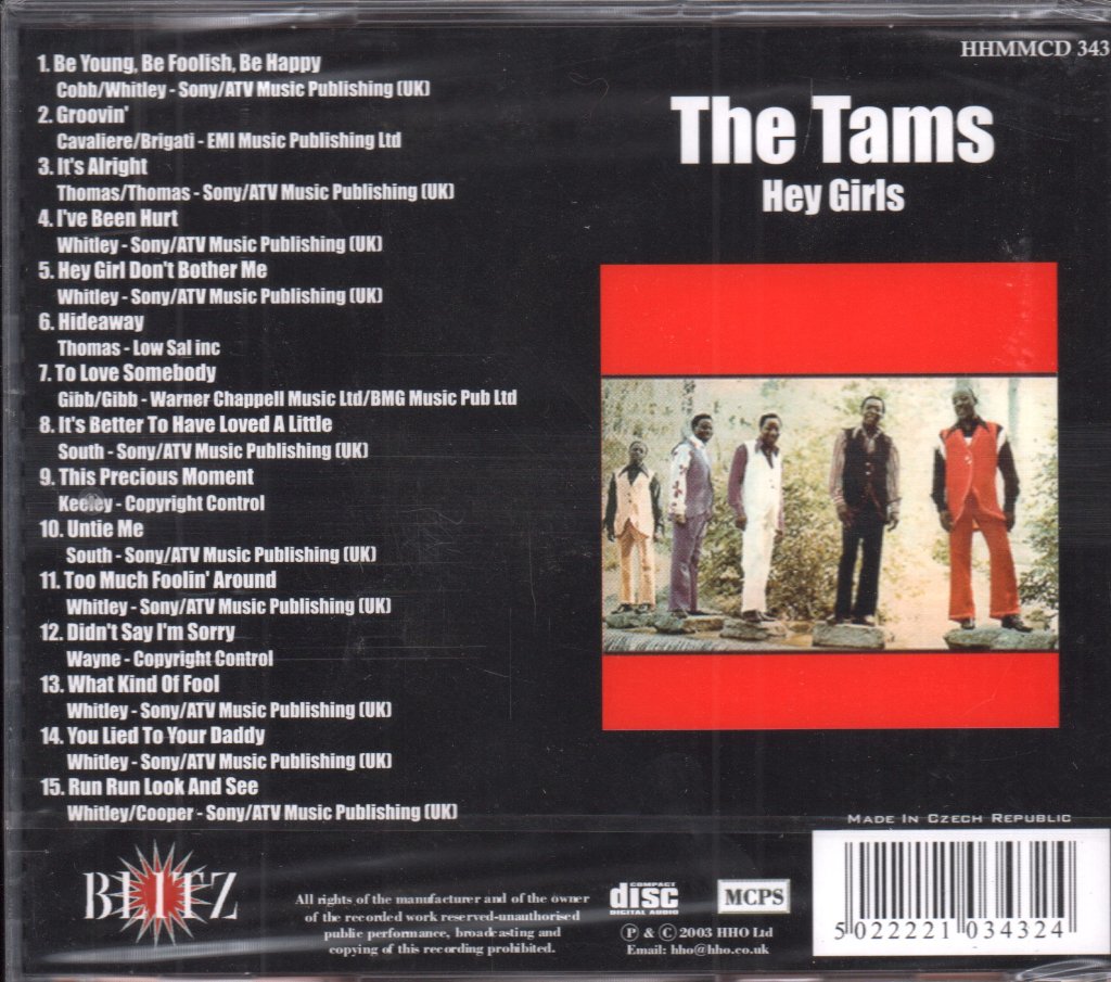 Tams - Hey Girls - Cd