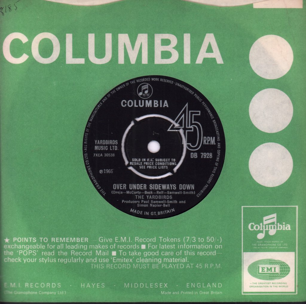 Yardbirds - Over Under Sideways Down - 7 Inch